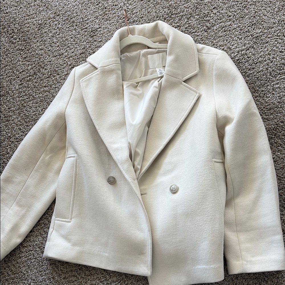 Elegant Cream Women's Coat